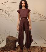 Brown cotton co ord set