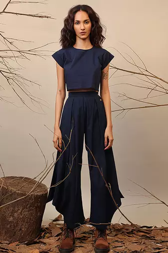 Blue cotton co ord set