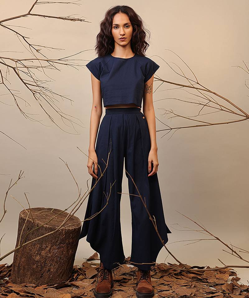 Blue cotton co ord set