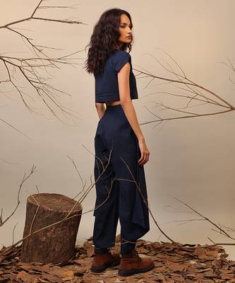 Blue cotton co ord set 2