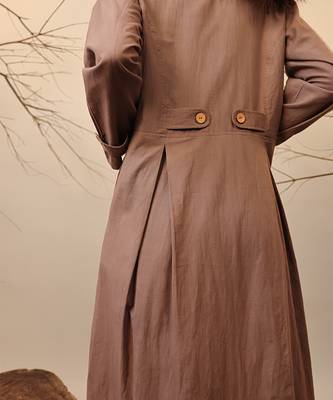 Brown cotton co ord set 3