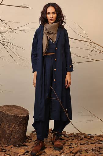 Blue cotton co ord set