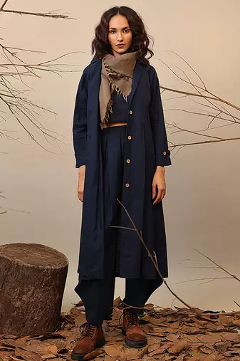 Blue cotton co ord set