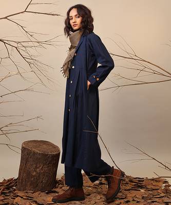 Blue cotton co ord set 2