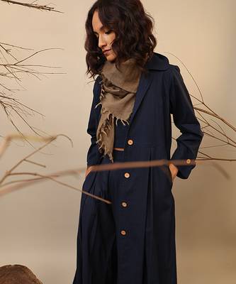 Blue cotton co ord set 3