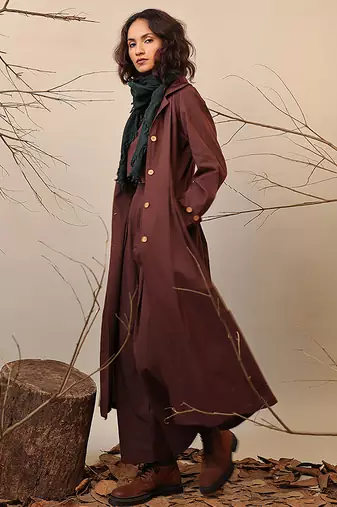 Brown cotton co ord set
