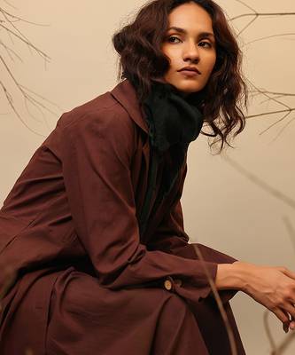 Brown cotton co ord set 3