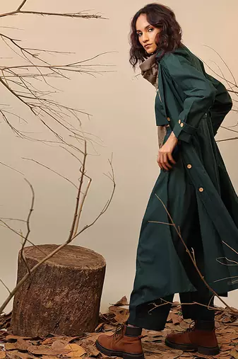 Green cotton co ord set