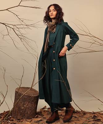 Green cotton co ord set 4
