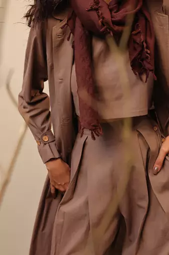 Brown cotton co ord set