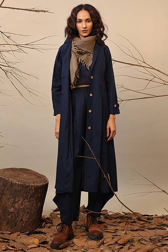 Blue cotton co ord set