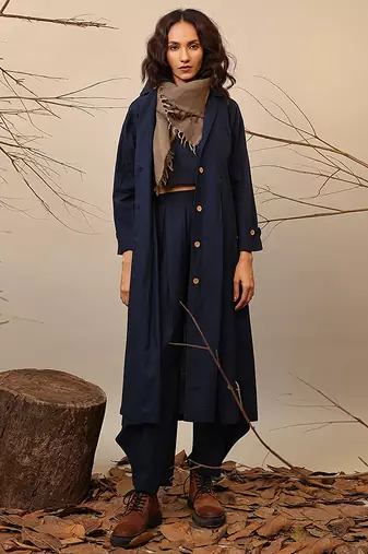 Blue cotton co ord set