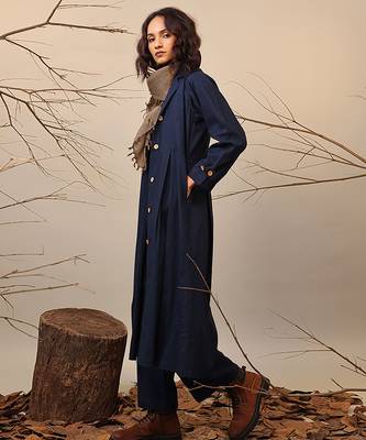 Blue cotton co ord set 2