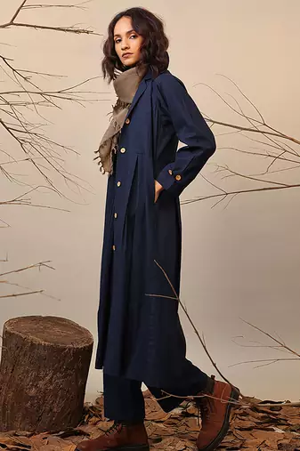 Blue cotton co ord set