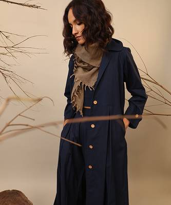 Blue cotton co ord set 3