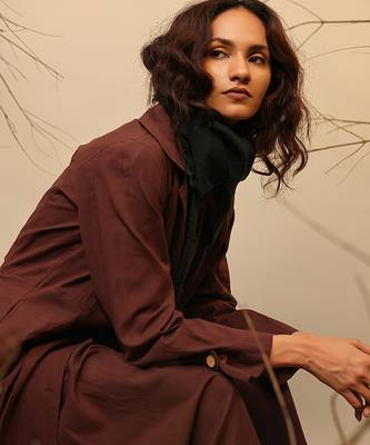Brown cotton co ord set 3