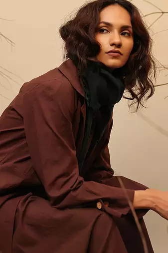 Brown cotton co ord set