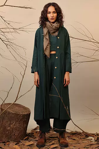 Green cotton co ord set