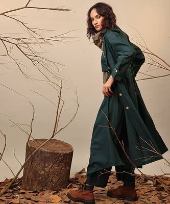 Green cotton co ord set 3