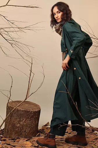 Green cotton co ord set