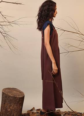 Brown cotton co ord set 2