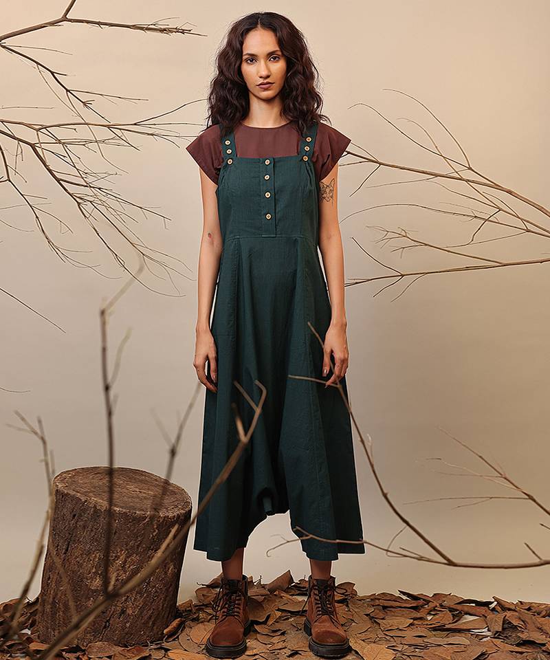 Green cotton co ord set