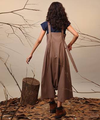 Brown and Blue cotton co ord set 2