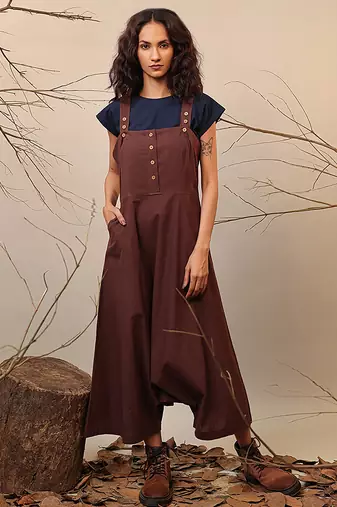 Brown cotton co ord set