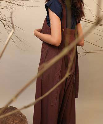 Brown cotton co ord set 2