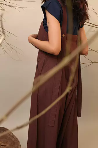 Brown cotton co ord set