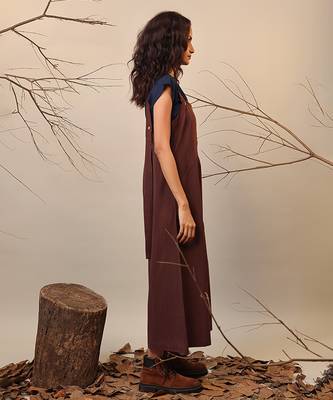 Brown cotton co ord set 3