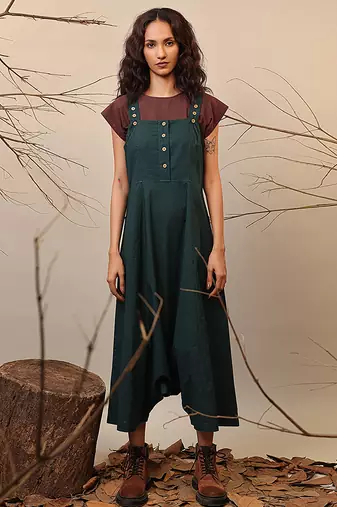 Green cotton co ord set