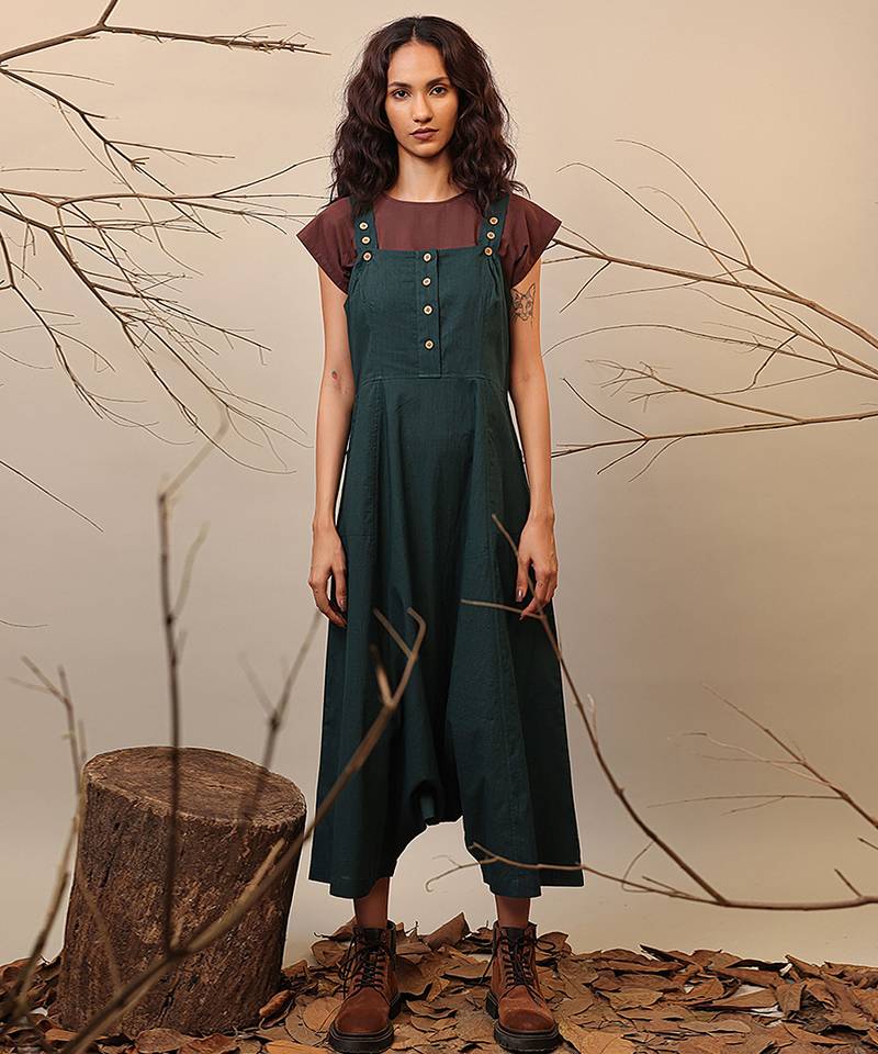 Green cotton co ord set