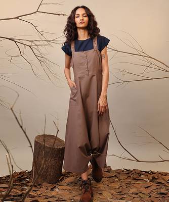 Brown cotton co ord set 1