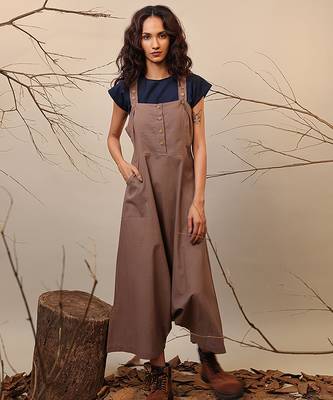 Brown cotton co ord set 2