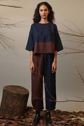 Blue cotton co ord set