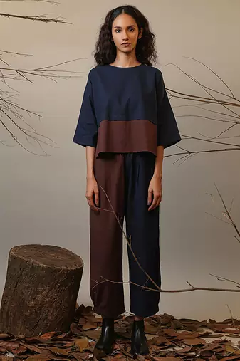 Blue cotton co ord set