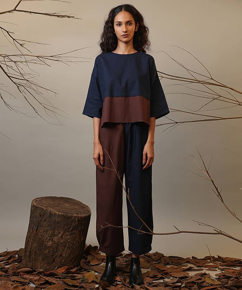 Blue cotton co ord set