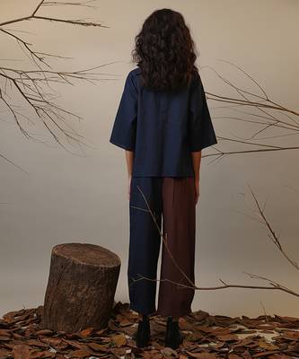 Blue cotton co ord set 2