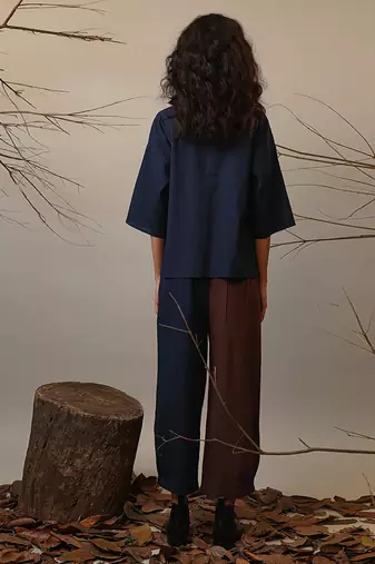 Blue cotton co ord set