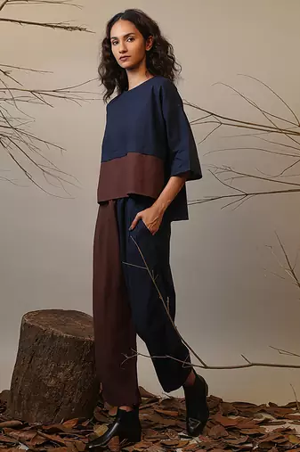 Blue cotton co ord set