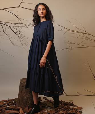 Blue cotton dress 3