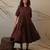 Brown cotton dress