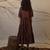 Brown cotton dress