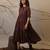 Brown cotton dress