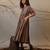 Brown cotton dress