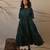Green cotton dress
