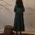 Green cotton dress