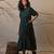 Green cotton dress