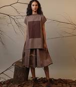 Brown cotton dress